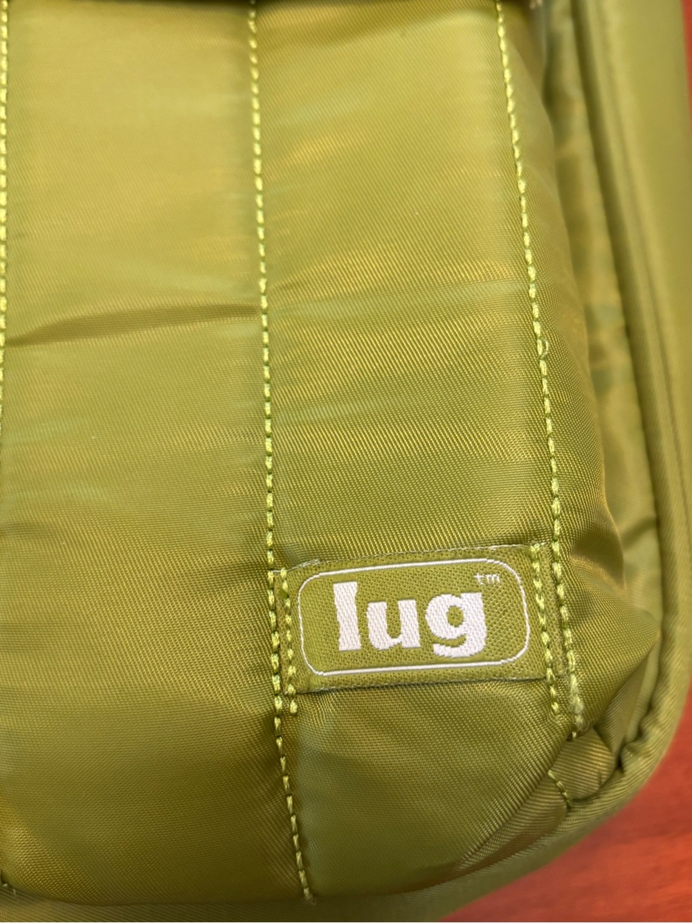 lug Green Nylon Crossbody Organizer Bag - Picture 2 of 3